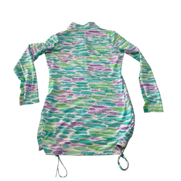 IBKUL women's medium SPF tunic shirt long sleeve Turquoise, Purple, Light Green - Picture 2 of 10